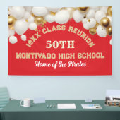 Feestelijke 50e klasreünie-feestbanner spandoek (Beurs)