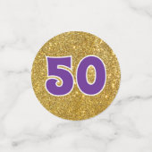 Feestelijke 50e klasreünie tafelconfetti confetti (Kleine voorkant)