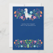 Feestelijke 5e verjaardag meisje FIESTA LLAMA Folk Kaart