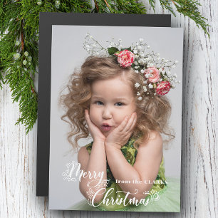 Feestelijke Aangepaste Prettig Kerst Script Foto