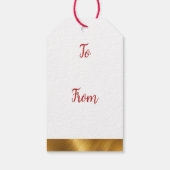 Feestelijke aankopen van Holly Botanical Cadeaulabel (Achterkant)