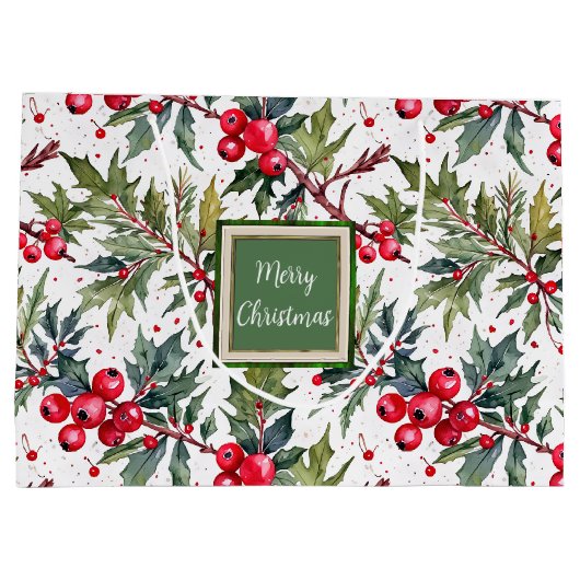 Feestelijke aankopen van Holly Botanical Medium Gi Groot Cadeauzakje (Achterkant)