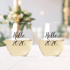Feestelijke Aanpasbare Klassieke Oud-en-Nieuw Cade Wijnglas Zonder Voet