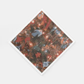 Feestelijke Abstracte Close-up kerstboomlichten Servet (Hoek)