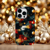 Feestelijke Abstracte Kerst Ornamente Patronen Case-Mate iPhone Case
