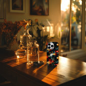 Feestelijke Abstracte Kerst Ornamente Patronen Case-Mate iPhone Case