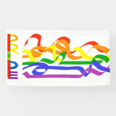 Feestelijke Abstracte PRIDE Regenboog Kleuren Bann Spandoek (Horizontaal)