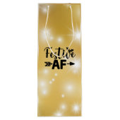 Feestelijke AF Wijn Gift Bag Cadeautas (Achterkant)