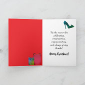 Feestelijke Afro-Amerikaanse kerst Kaart (Binnen)