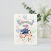 Feestelijke Afstuderen ballonnen 2018 Briefkaart (Staand voorkant)