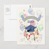 Feestelijke Afstuderen ballonnen 2018 Briefkaart (Voorkant / Achterkant)