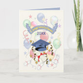 Feestelijke Afstuderen ballonnen Kaart (Voorkant)