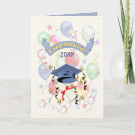 Feestelijke Afstuderen ballonnen Kaart