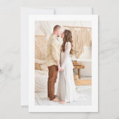 Feestelijke After Party Ontvangst Foto Kaart (Achterkant)