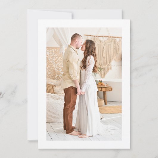 Feestelijke After Party Ontvangst Foto Kaart (Achterkant)