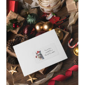 Feestelijke Alpaca Kerstmail Etiket