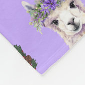 Feestelijke Alpaca Luxe Fleece Deken (Hoek)