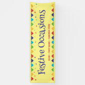 Feestelijke Ambachten Fair Vendor Booth Spandoek (Verticaal)