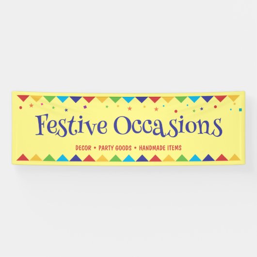 Feestelijke Ambachten Fair Vendor Booth Spandoek (Horizontaal)