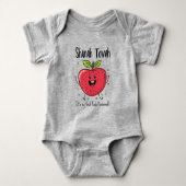🍎 Feestelijke Apple Joy met aangepaste tekst Romper (Voorkant)