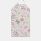 Feestelijke Aquarel Bloemen 3 Cadeaulabel (Achterkant)