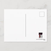 Feestelijke art deco retro dame feestdagenkaart (Achterkant)