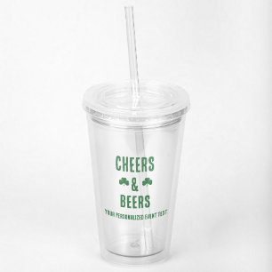 Feestelijke Avond met Bier Acryl Drinkbeker