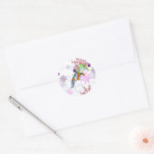 Feestelijke Axlotl Ronde Sticker (Envelop)