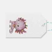 Feestelijke Axolotl Cadeaulabel (Voorkant (Horizontaal))