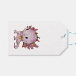 feestelijke axolotl cadeaulabel