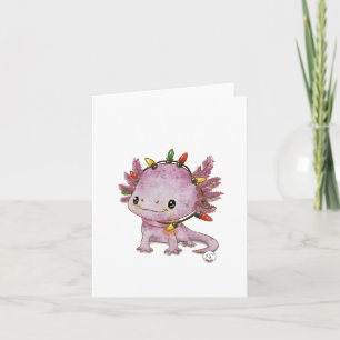 Feestelijke Axolotl Kaart