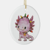 feestelijke axolotl keramisch ornament (Rechts)