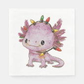 feestelijke axolotl servet (Voorkant)