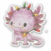 feestelijke axolotl sticker (Voorkant)