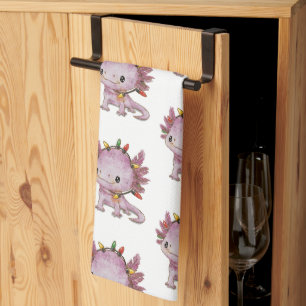 feestelijke axolotl theedoek