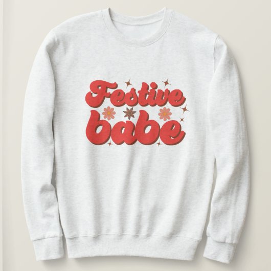 Feestelijke babe kerst trui (Design voorkant)