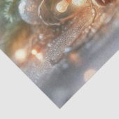 Feestelijke Baby Fox Holiday Lights Decoupage Tissuepapier (Detail)