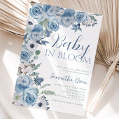 Feestelijke baby in bloei jongens baby shower kaart