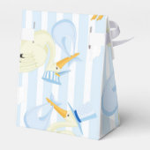 Feestelijke baby jongens douche bedankdoosjes (Achterkant)