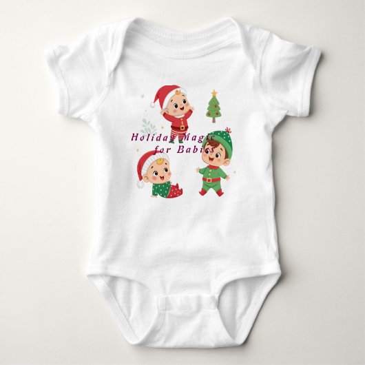 Feestelijke Baby Joy. Romper (Voorkant)