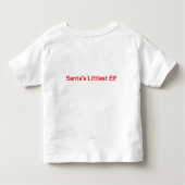 Feestelijke Baby T-shirt Collectie: Santa's Little (Achterkant)