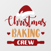 feestelijke bakkerij voor kerstbakkerij raamsticker (Vel)