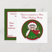 Feestelijke bakkersfeest van mevrouw Claus Kaart (Voorkant / Achterkant)