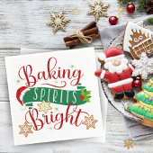 Feestelijke bakkersgeesten Heldere Kerstmis Servet