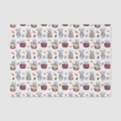 feestelijke bakkerspartij tissuepapier (Voorkant)