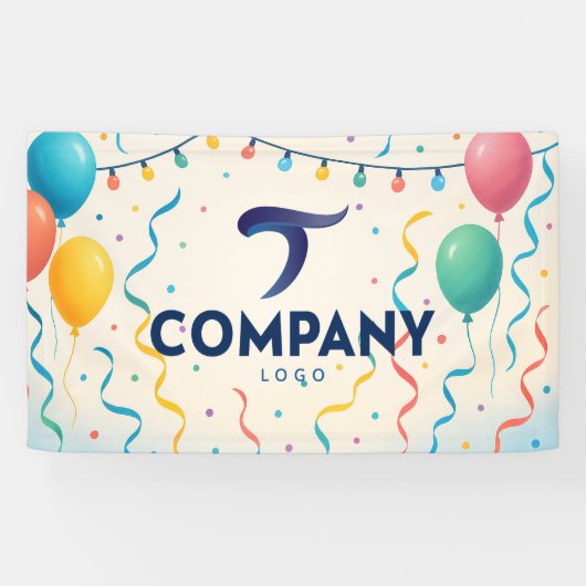 Feestelijke Ballon Custom Company Banner (Horizontaal)