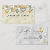 Feestelijke Ballonnen Visitekaartje (Voorkant / Achterkant)