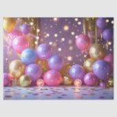 Feestelijke ballonvreugde tissuepapier (Voorkant)
