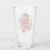 Feestelijke Barware Kerst Krans Glas Tumbler (Achterkant)