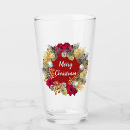 Feestelijke Barware Kerst Krans Glas Tumbler